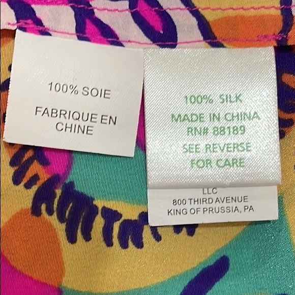 Lilly Pulitzer EUC Elsa Silk Blouse *Rare Print - Picture 11 of 12
